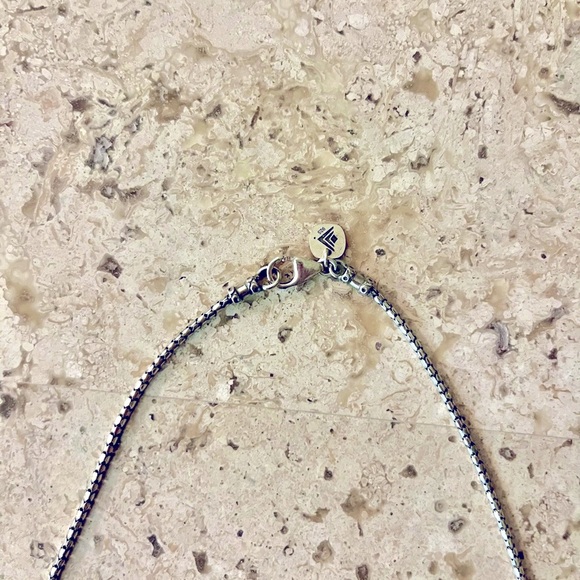 Silpada Vintage Smoky Quartz Citrine Beaded Oxydized Sterling Silver Necklace - Picture 8 of 9